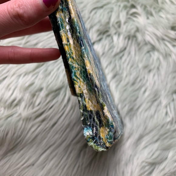 Lodis Suede Shimmer Floral Envelope Pouch - Picture 5 of 7